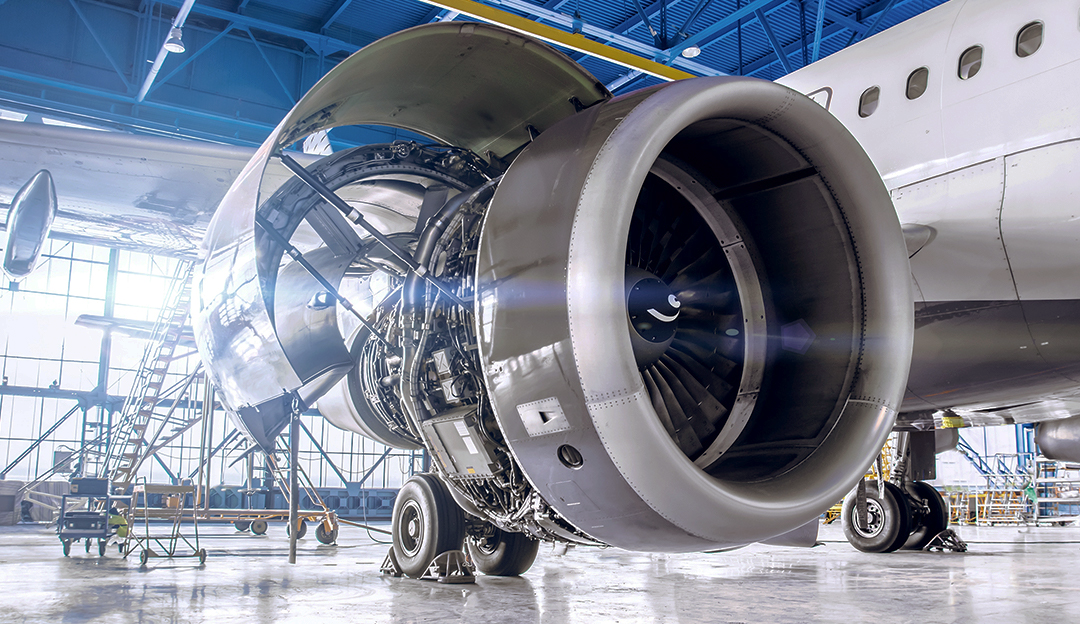 hangar, engine maintenance