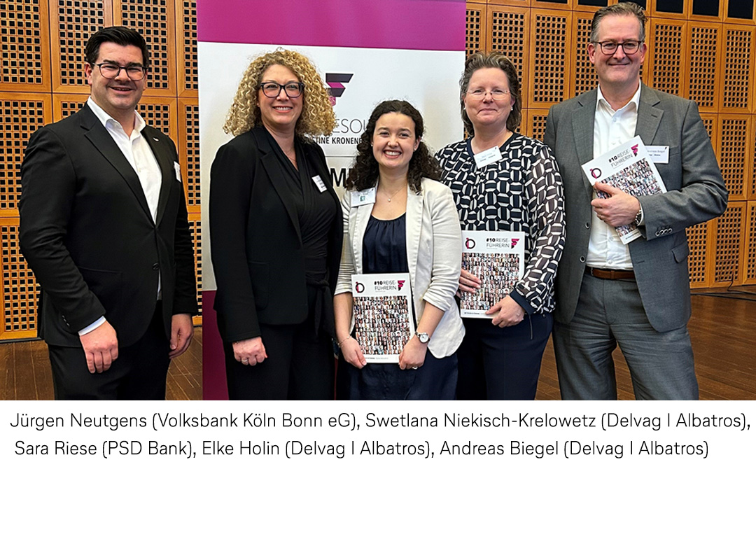 Jürgen Neutgens (Volksbank Köln Bonn eG), Swetlana Niekisch-Krelowetz (Delvag I Albatros), Sara Riese (PSD Bank), ELKE HOLIN (Delvag I Albatros), Andreas Biegel (Delvag I Albatros)